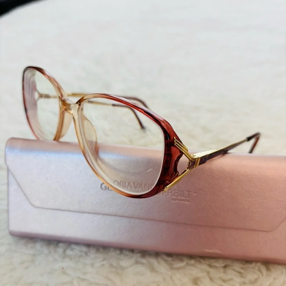 Gloria Vanderbilt Zyloware 265 Women's Multicolor Glasses Frame Only w/ case